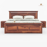 Timber Haven Solid Sheesham Wood Bed