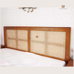 Cane & Sheesham Wood Designer Bed