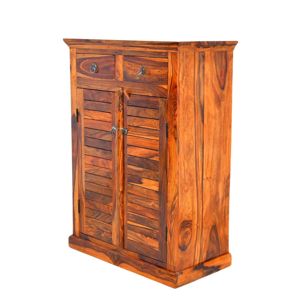 Canrey Sheesham Wood Shoe Rack