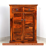 Canrey Sheesham Wood Shoe Rack