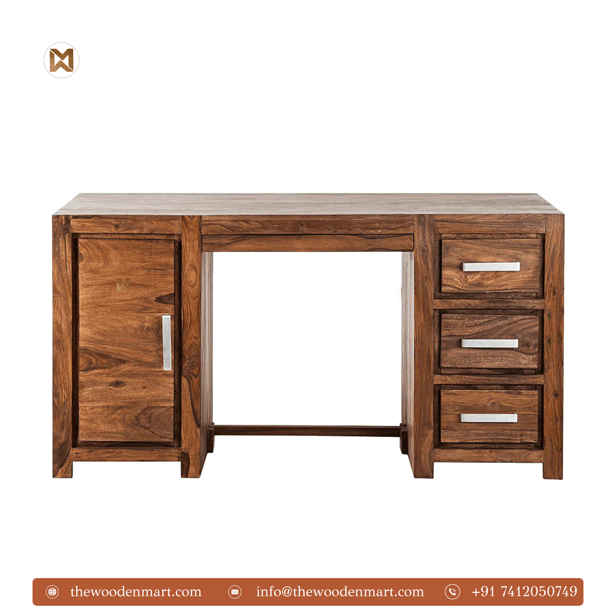 Classic Sheesham Wood Study Desk