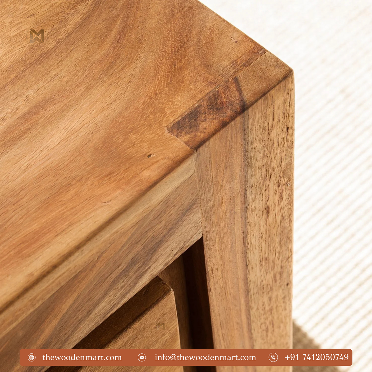 Classic Sheesham Wood Study Desk