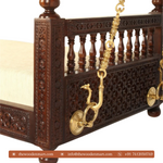 Classic Solid Wooden Swing/Zula Seat With Chain For Living Room