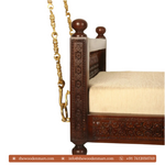 Classic Solid Wooden Swing/Zula Seat With Chain For Living Room