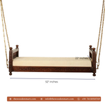 Classic Solid Wooden Swing/Zula Seat With Chain For Living Room