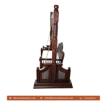 Handcrafted Solid Wood Jhula with Carved Pillars For Living Room