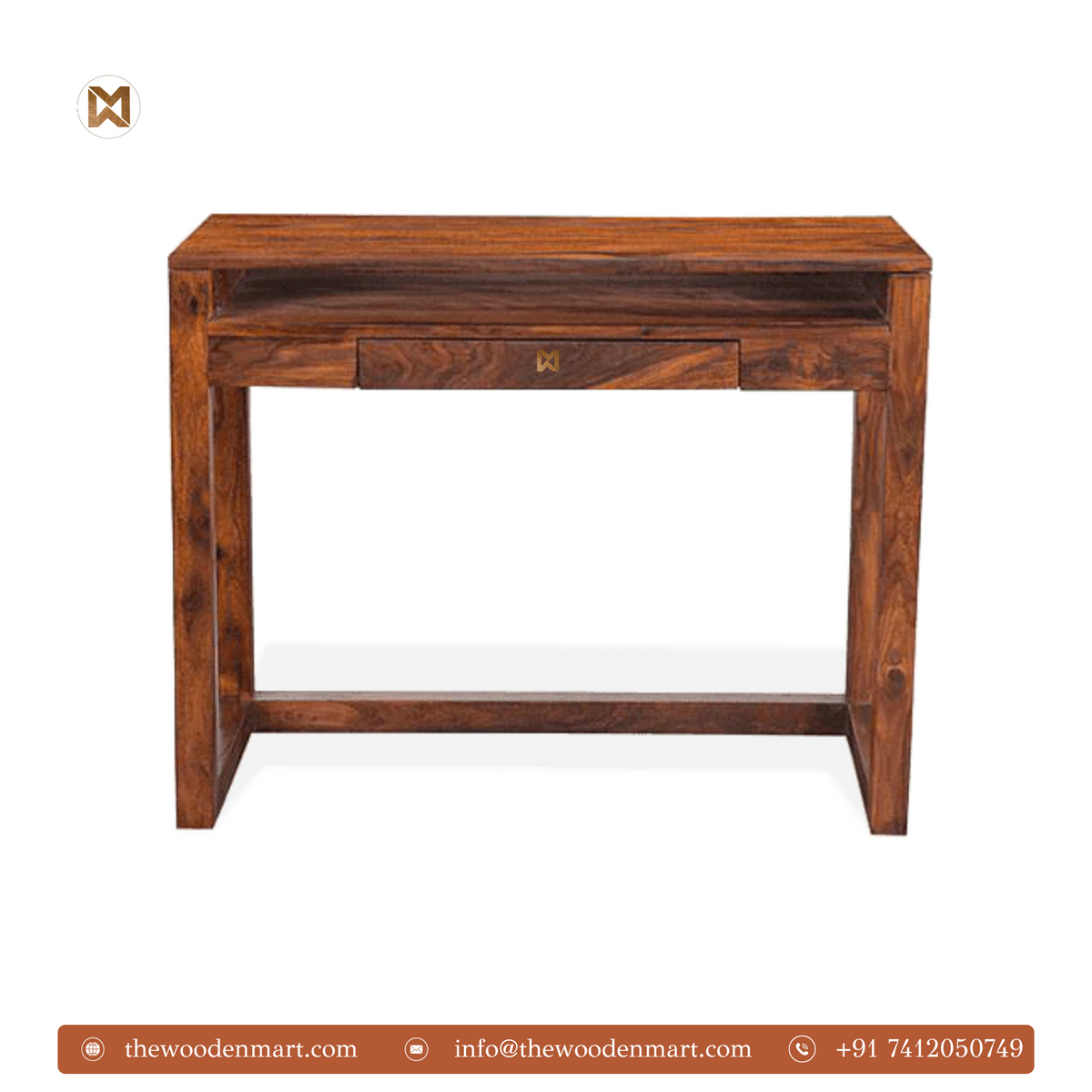 Minimalist Sheesham Wood Study Table