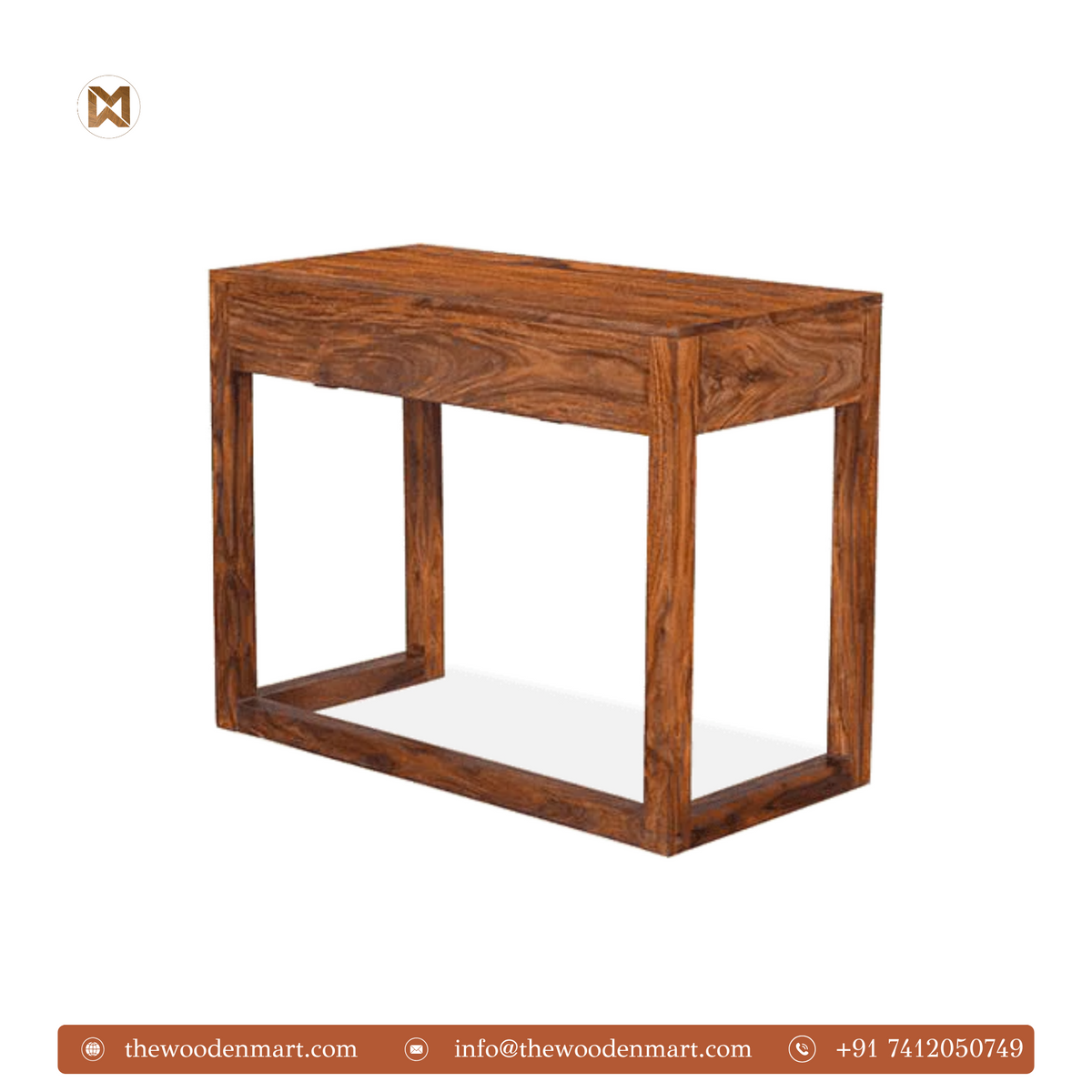Minimalist Sheesham Wood Study Table