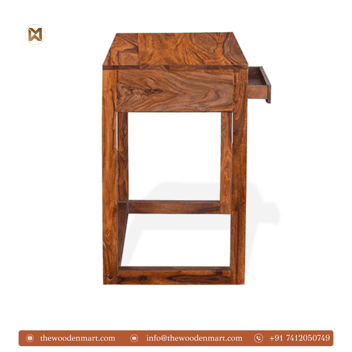 Minimalist Sheesham Wood Study Table