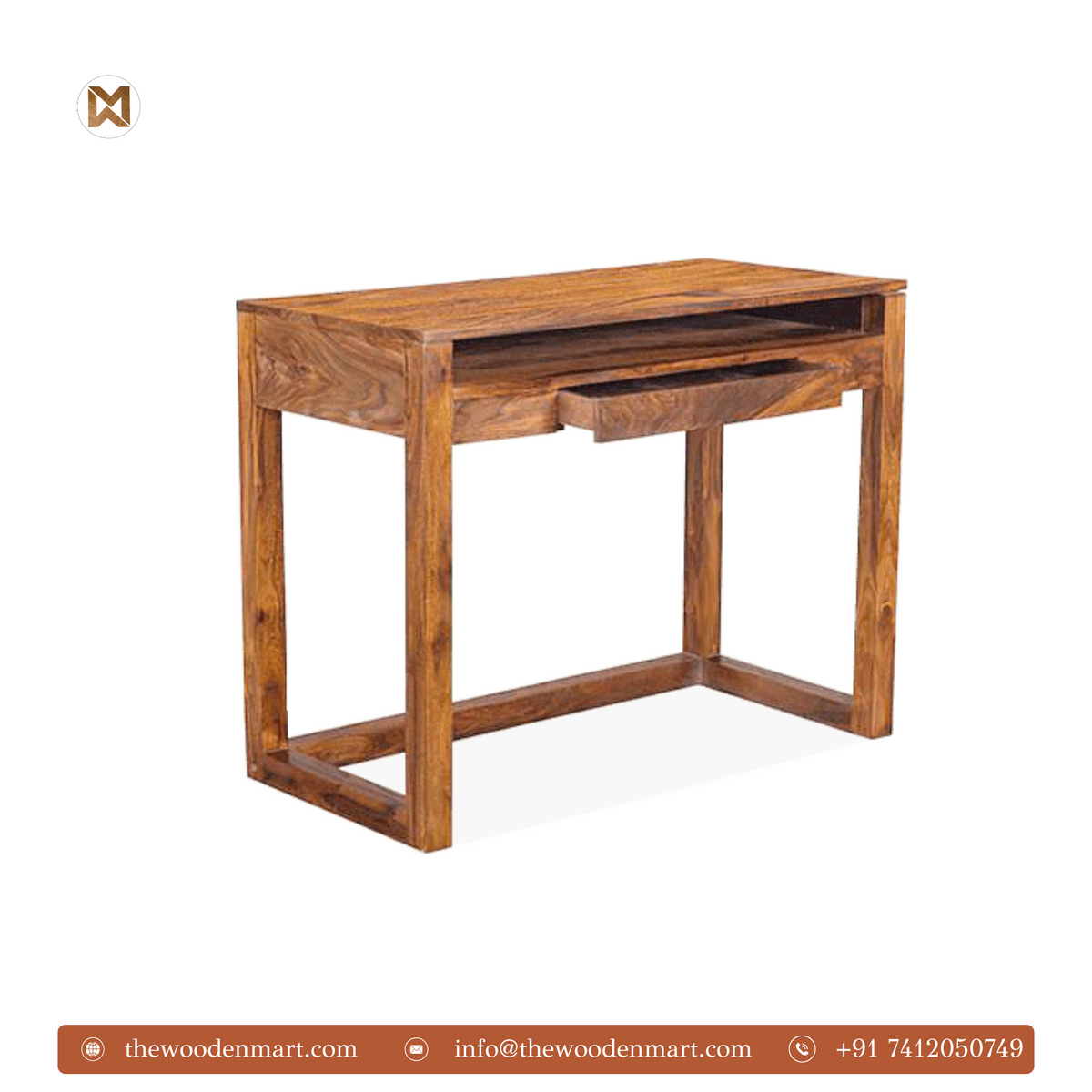 Minimalist Sheesham Wood Study Table