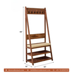 Multi Purpose Wooden Shoe Stand