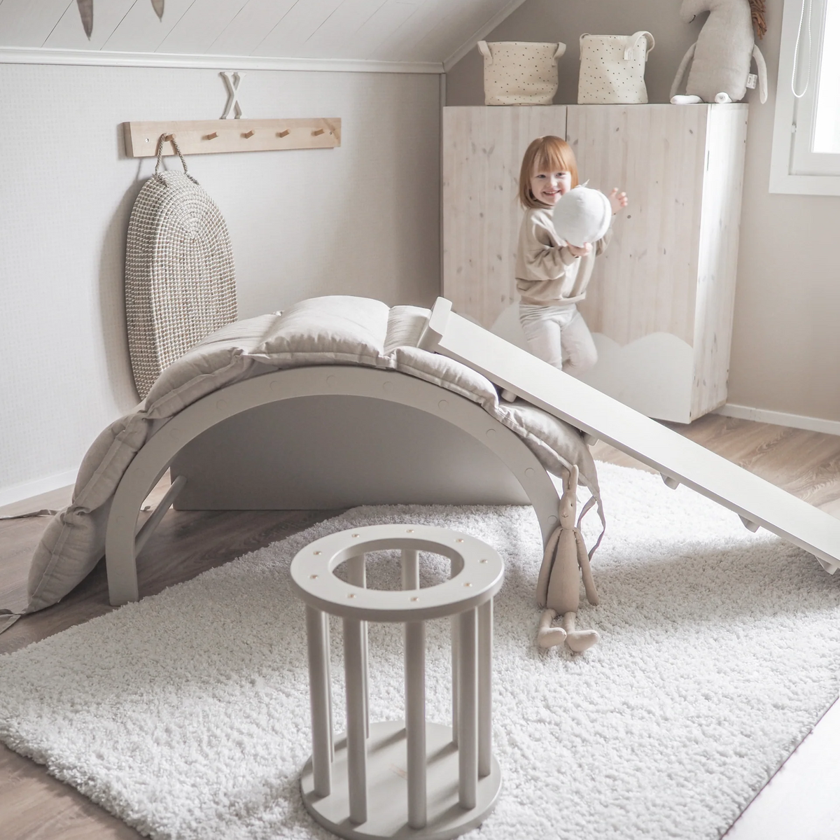 Multi-purpose Wooden Climbing Arch For Child