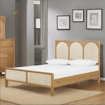 Natural Cane Sheesham Wooden Bed