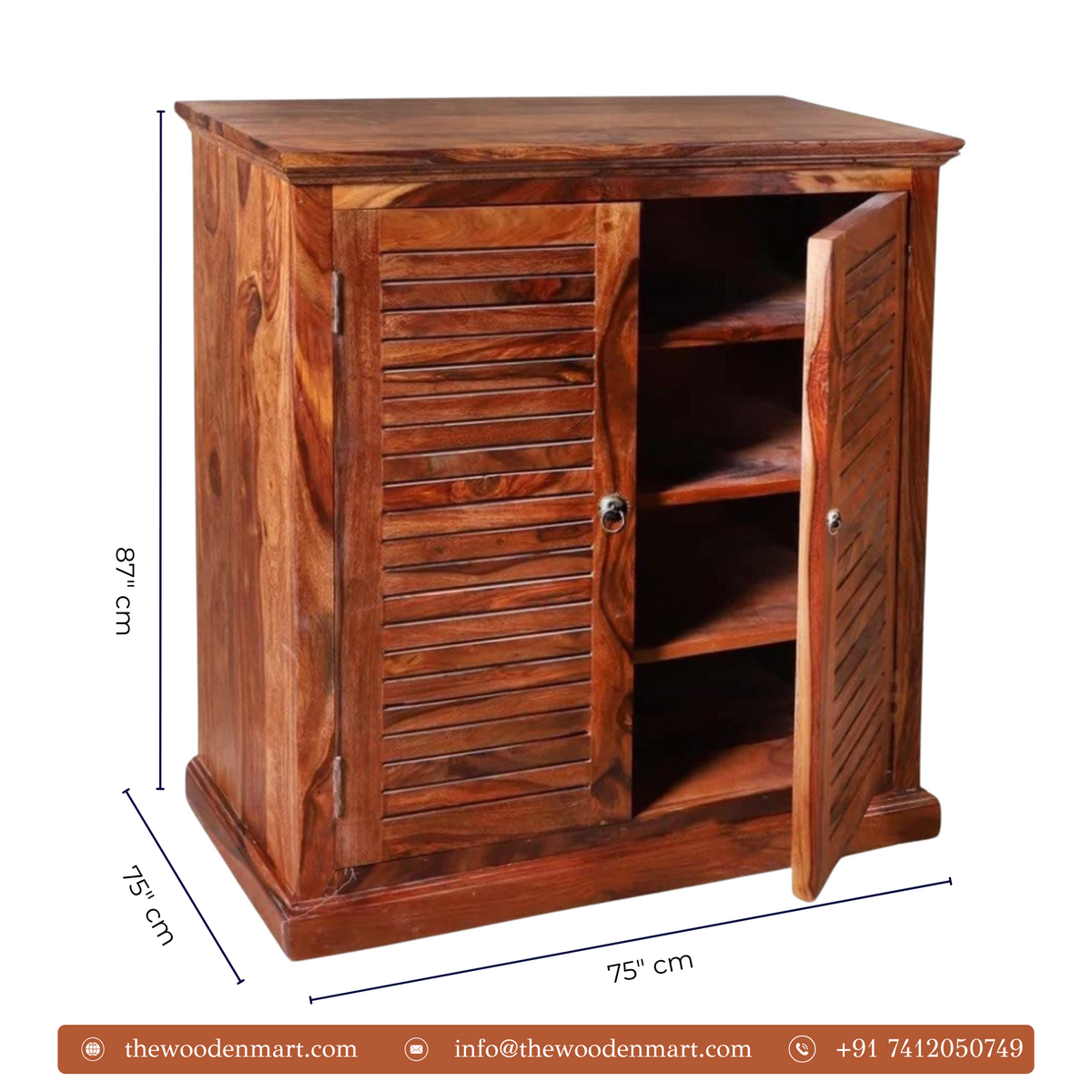 Sastrel Sheesham Wooden Shoe Cabinet