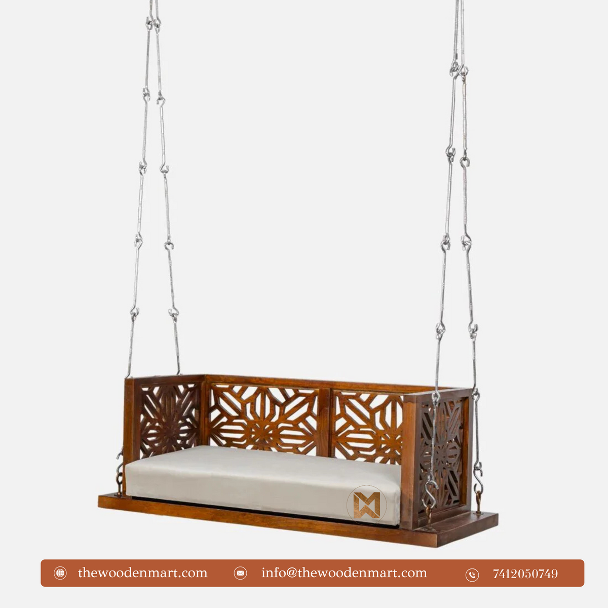 Solid Wood Hanging Swing/Jhula