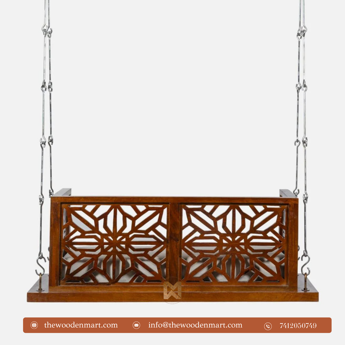 Solid Wood Hanging Swing/Jhula