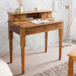 Vintage Solid Sheesham Wood Writing Desk