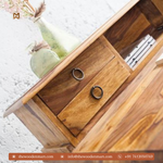 Vintage Solid Sheesham Wood Writing Desk