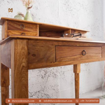 Vintage Solid Sheesham Wood Writing Desk