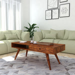 Wooden Cooffee Table With Drawer For Living Room
