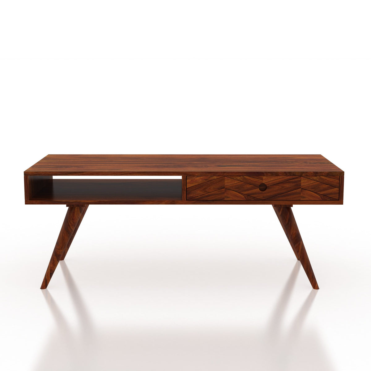 Wooden Cooffee Table With Drawer For Living Room