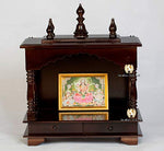 Wooden Temple/Mandir For Home/Office, 18x9x21 Inch