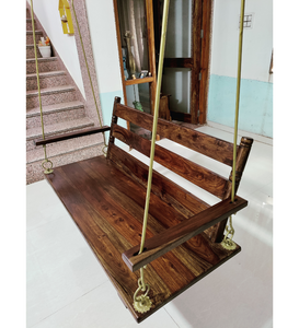 Wooden Swing/Jhula (Brass Coated)
