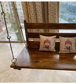 Wooden Swing/Jhula (Brass Coated)