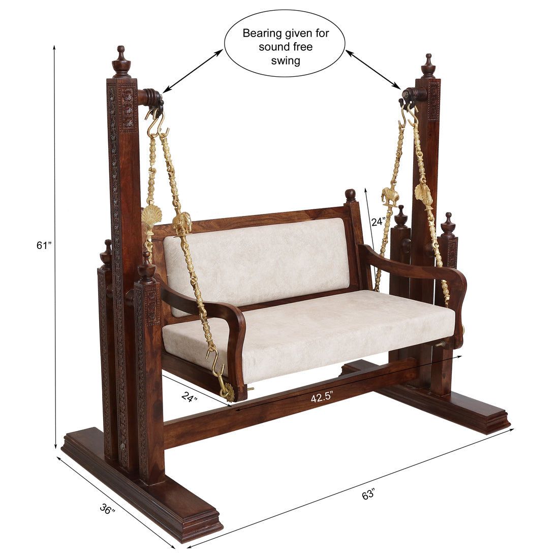 Swing with stand ( wooden Jhula ) — Gladiolus