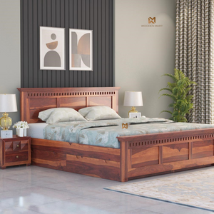 Timber Haven Solid Sheesham Wood Bed