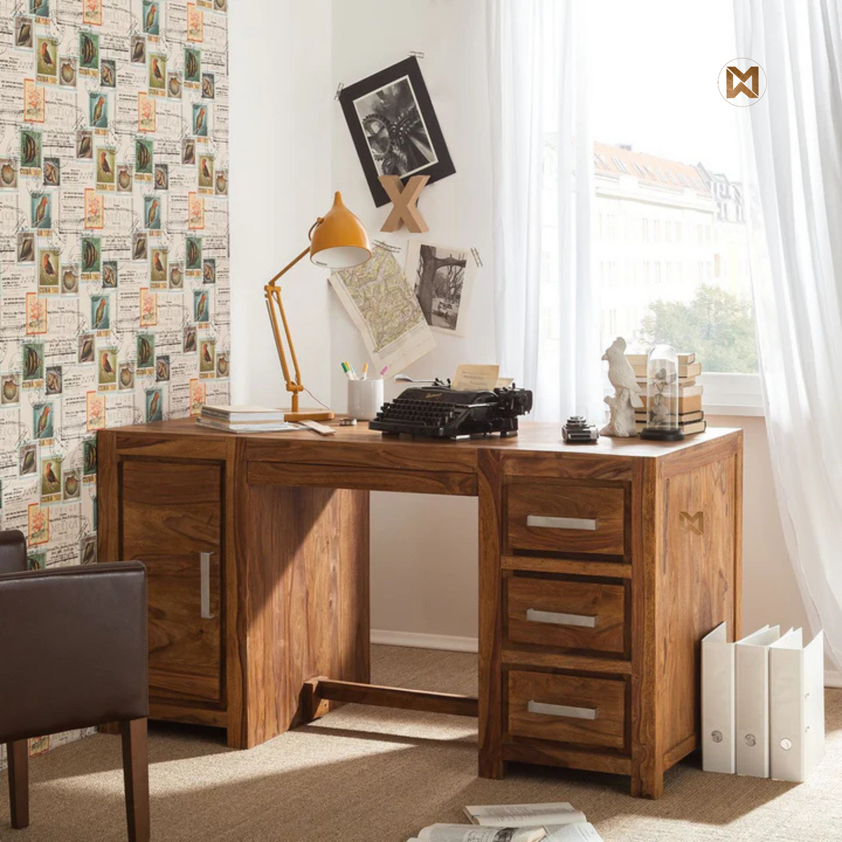 Classic Sheesham Wood Study Desk