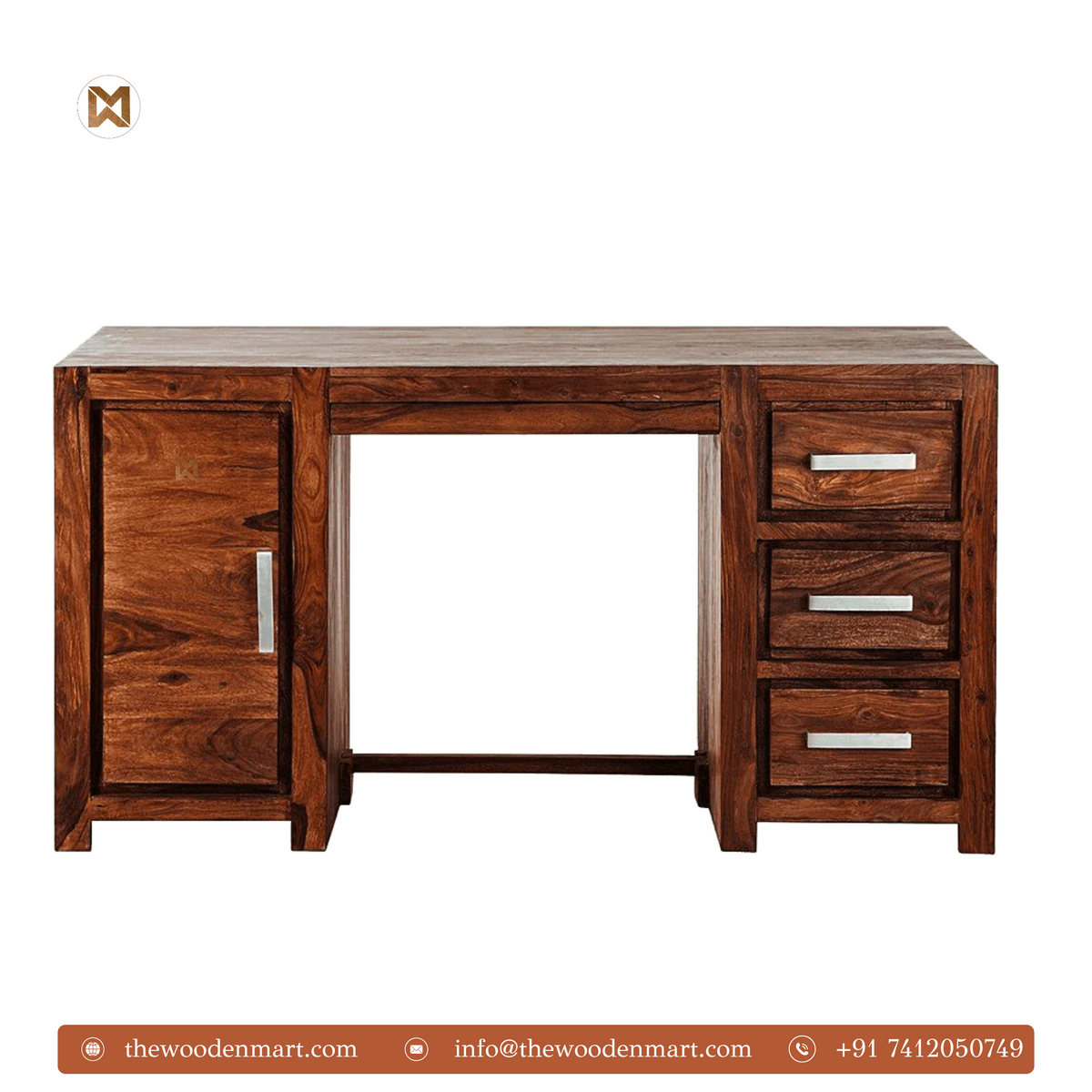  Classic Sheesham Wood Study Desk