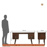 Classic Sheesham Wood Writing Desk