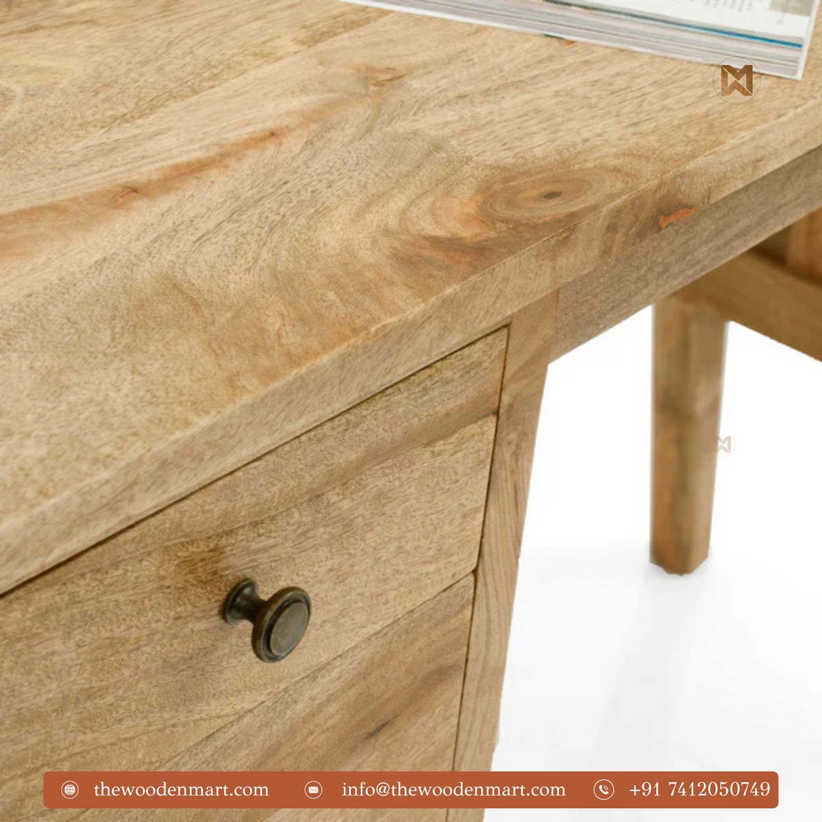Classic Sheesham Wood Writing Desk