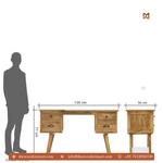 Classic Sheesham Wood Writing Desk