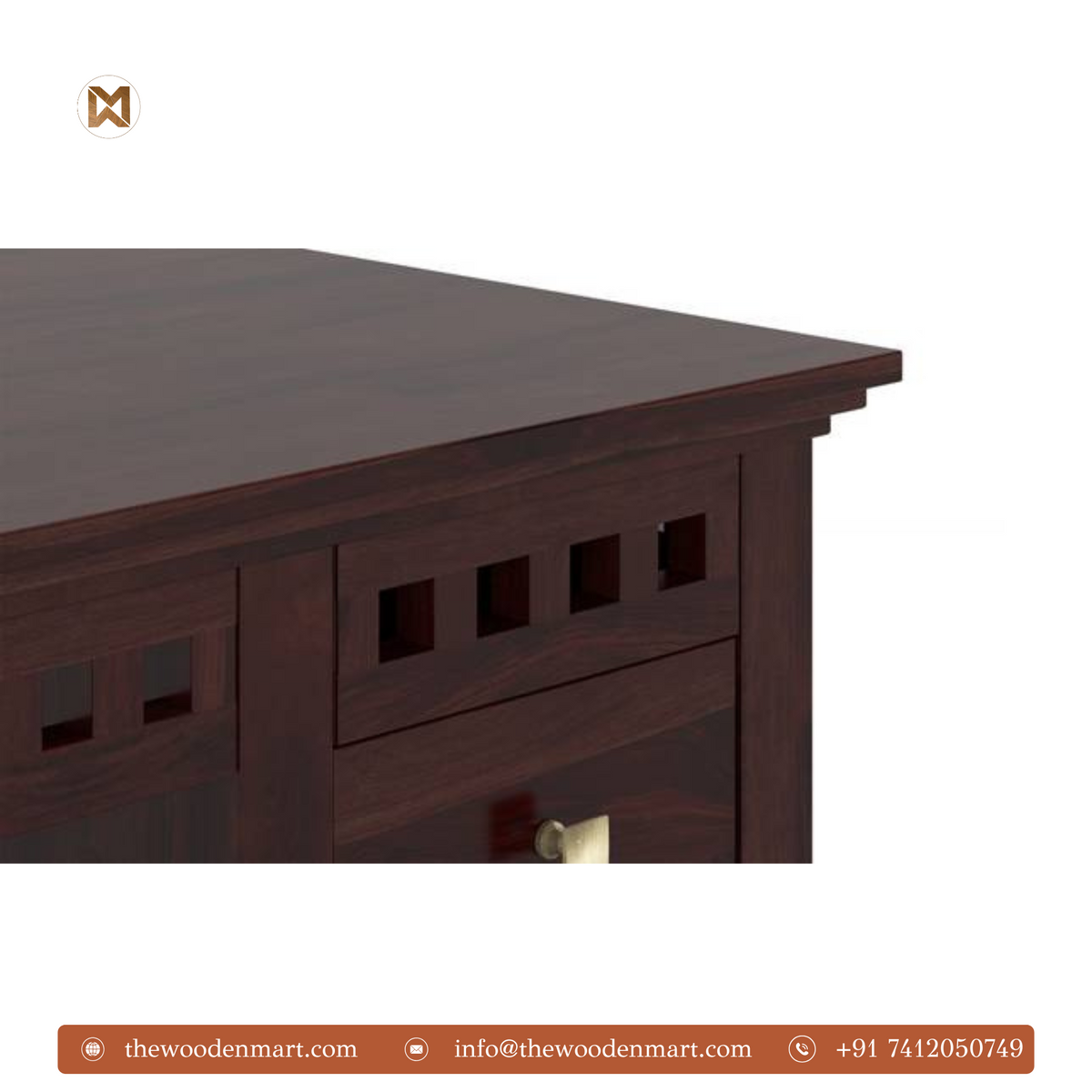Elegant Compact Sheesham Wood Study