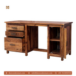 Heritage Solid Wood Executive Study Table