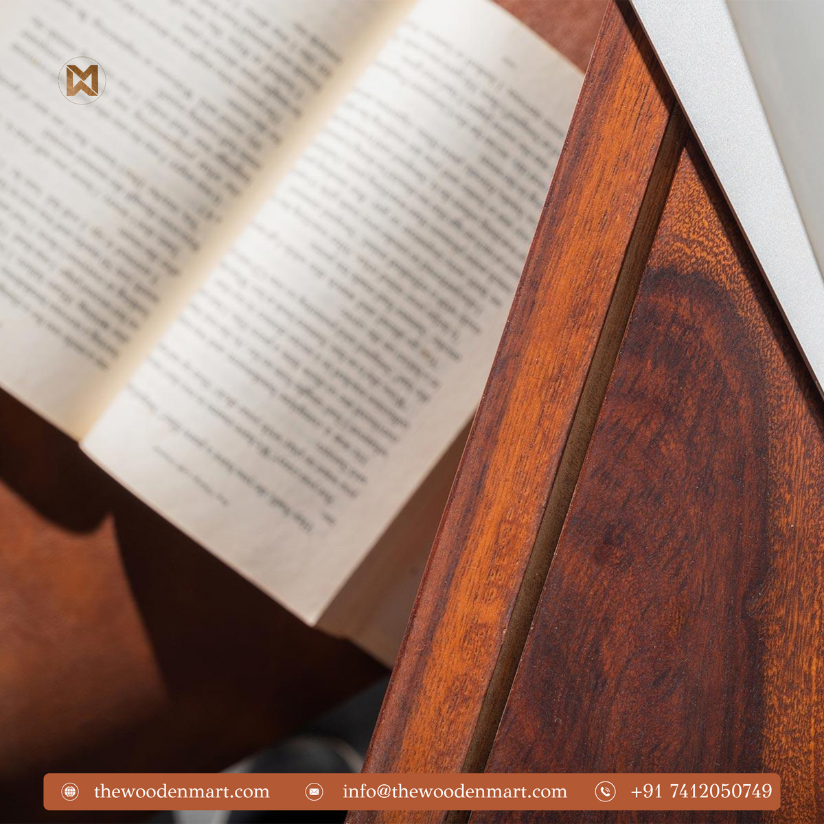 Modern Minimalist Sheesham Wood Writing Table