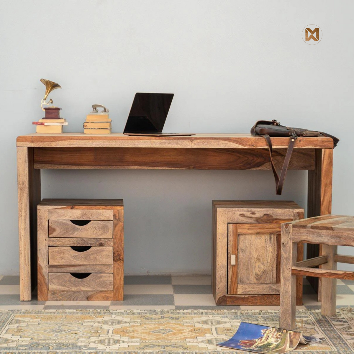  Premium Solid Sheesham Wood Study Table