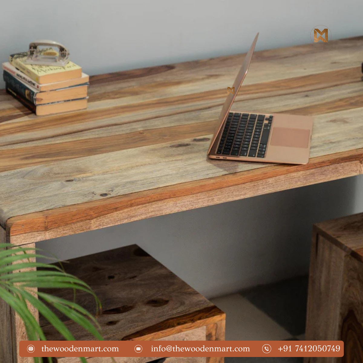  Premium Solid Sheesham Wood Study Table