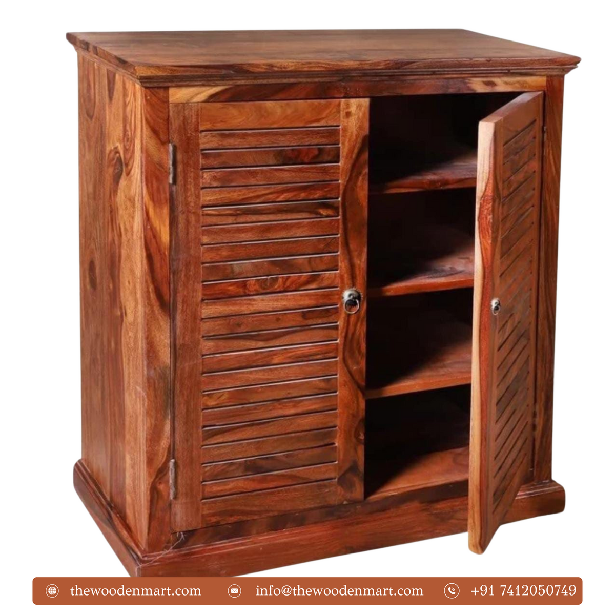 Sastrel Sheesham Wooden Shoe Cabinet 