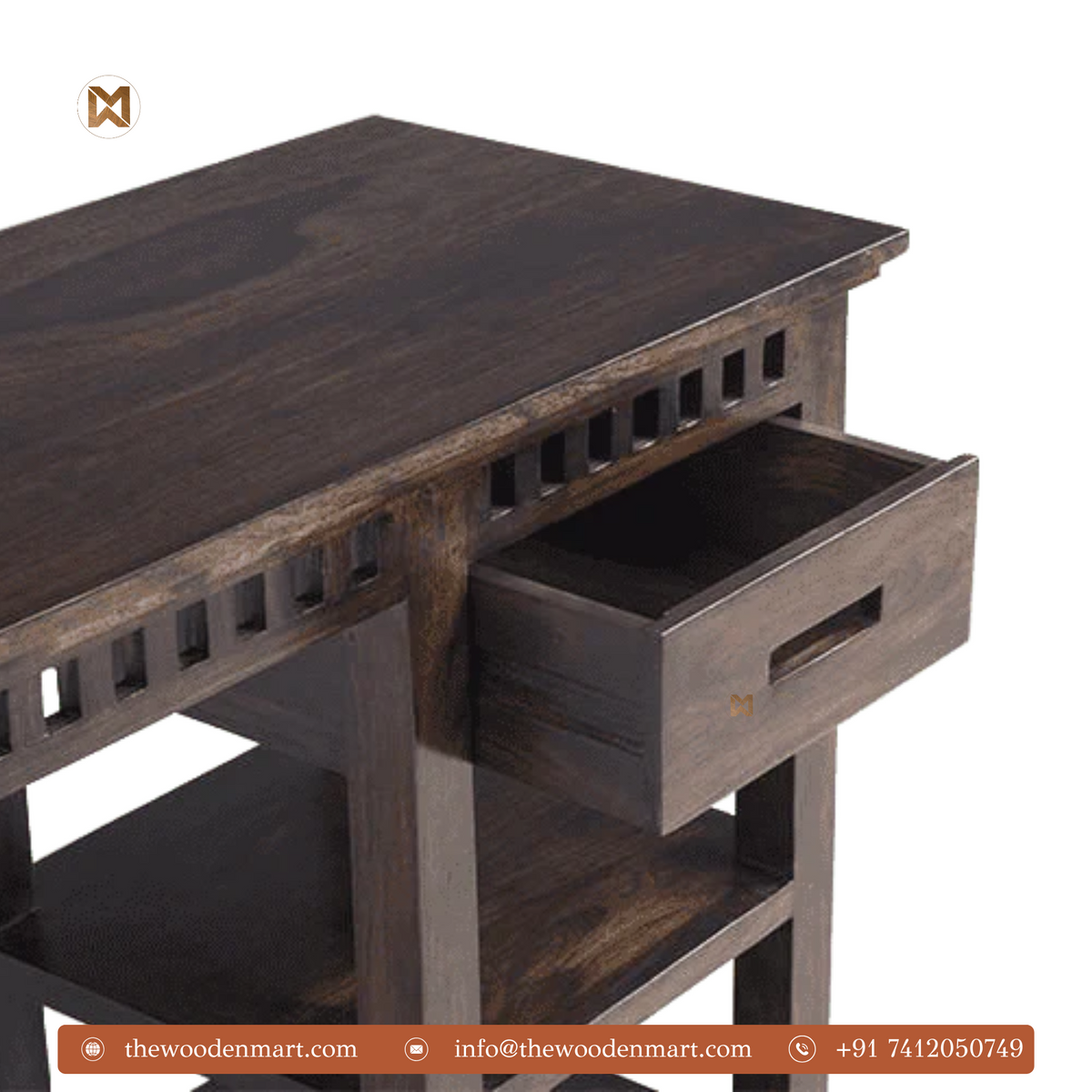 Sheesham Wooden Study Table with Chair