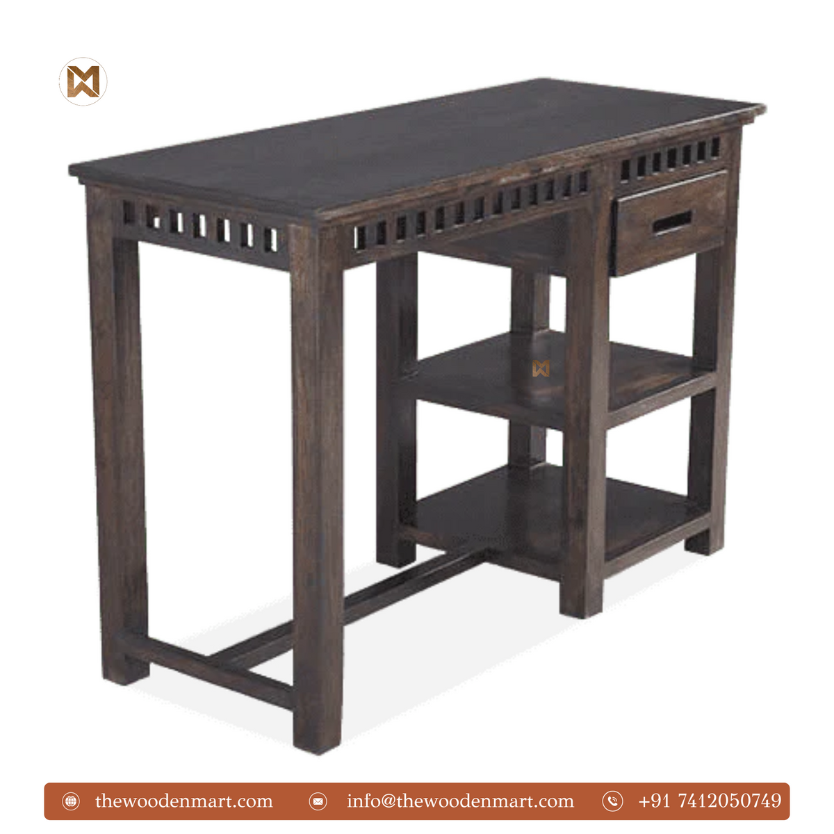 Sheesham Wooden Study Table with Chair