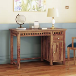 Teak Finish Sheesham Wood Study Table