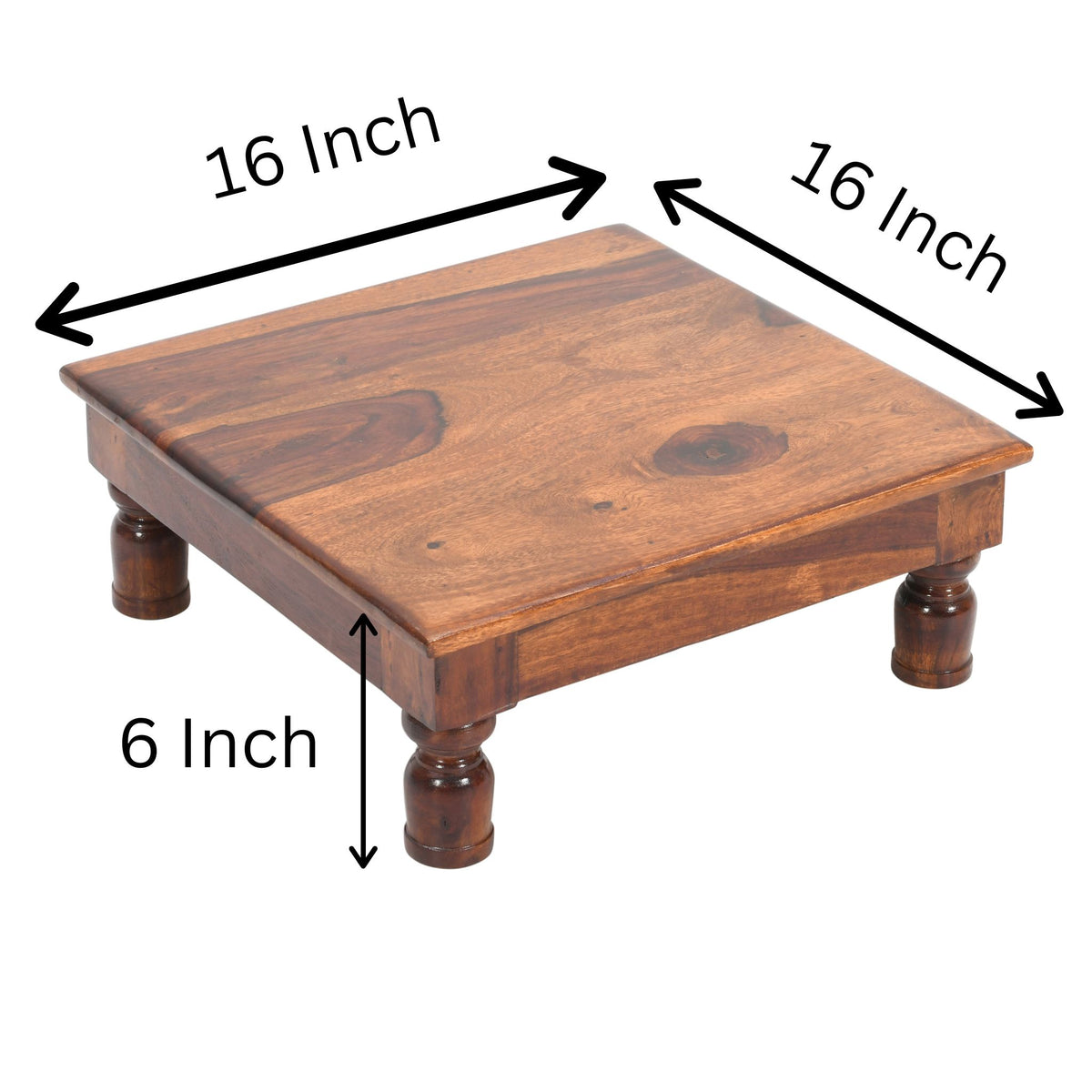 Wooden Pooja Bajot/Chowki For Home