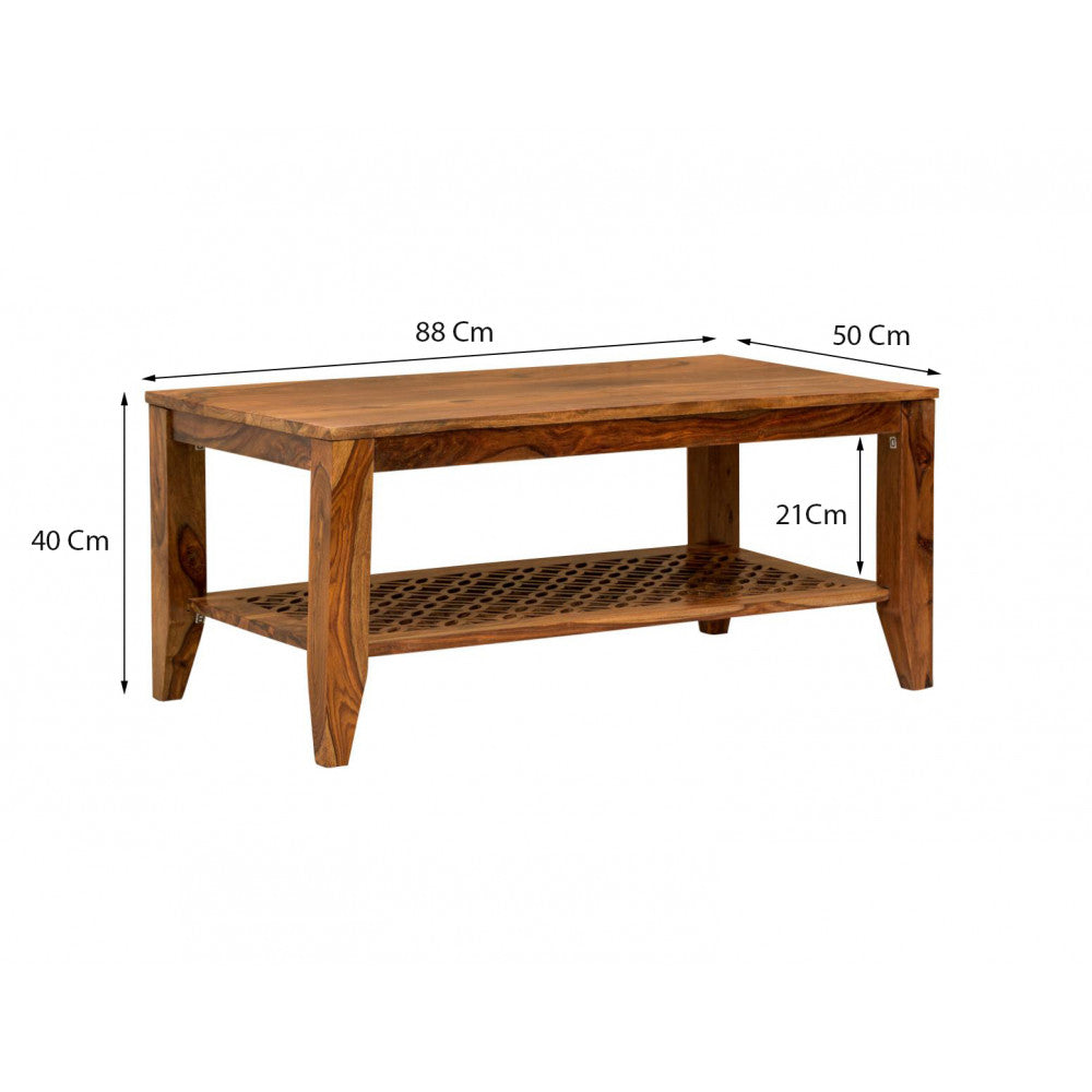 Carved Wooden Coffee Table