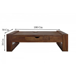 Solid Sheesham Wood Coffee Table/ Center Table - Refreshing