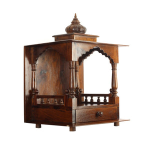 Wooden Temple/Mandir - ( Marigold Collection )