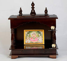Load image into Gallery viewer, Wooden Temple/Mandir For Home/Office, 18x9x21 Inch
