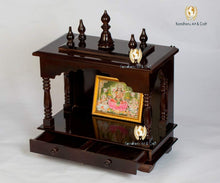 Load image into Gallery viewer, Wooden Temple/Mandir For Home/Office, 18x9x21 Inch
